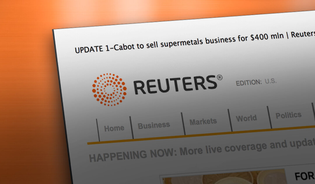 Reuters – Cabot to sell Supermetals business for $400m